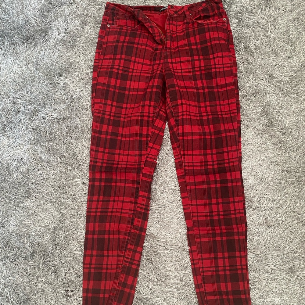 Plaid jeans